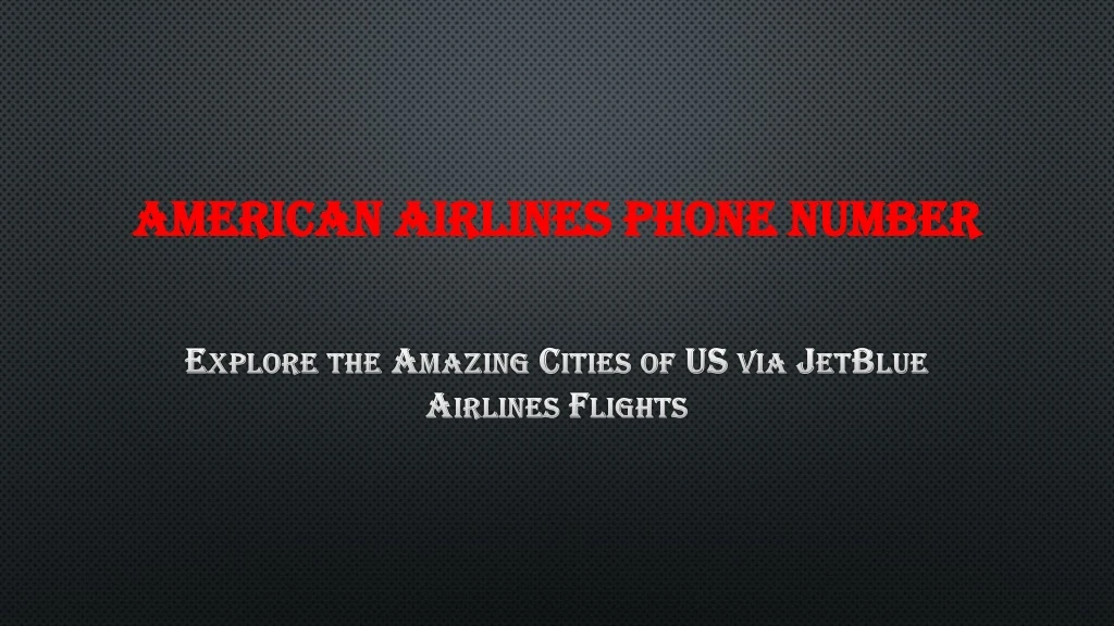 american airlines phone number american airlines