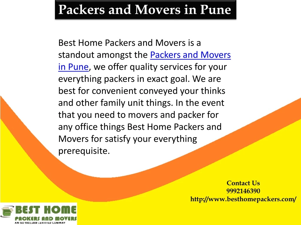packers and movers in pune