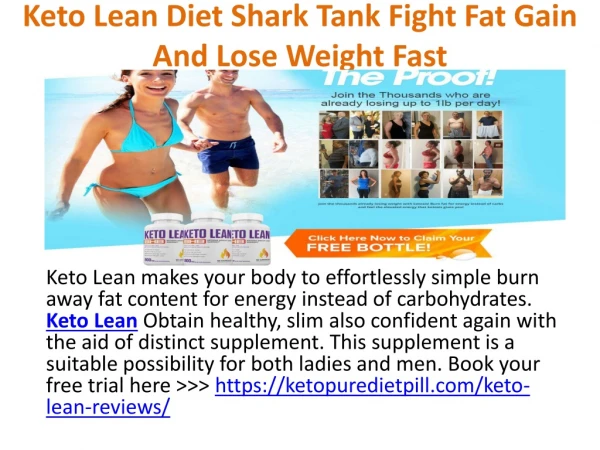 Keto Lean Diet Shark Tank for Weight Loss! Read How to Use?