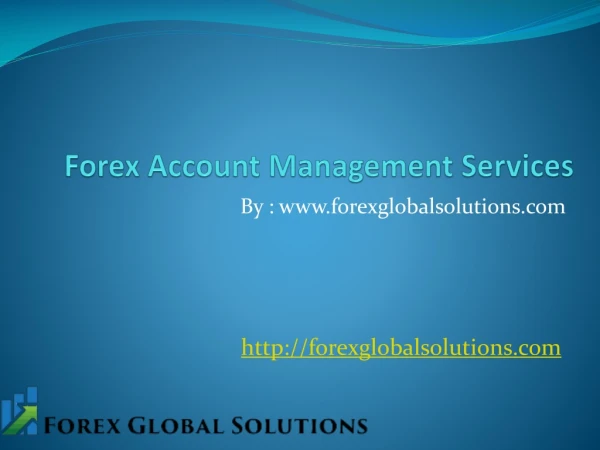 Forex Account Management Services