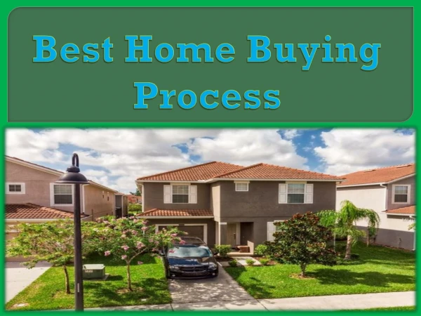 Best Home Buying Process