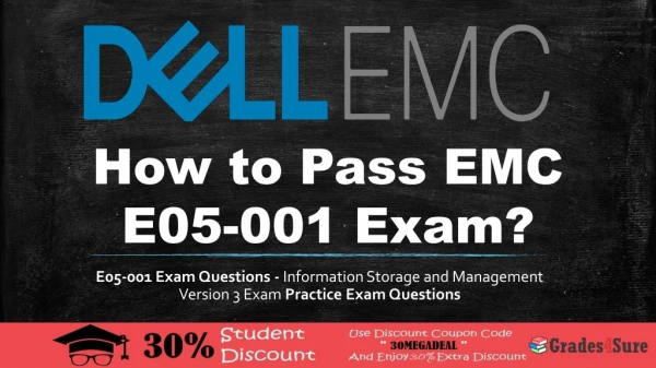 EMC Specialist E05-001 Exam Question Answers
