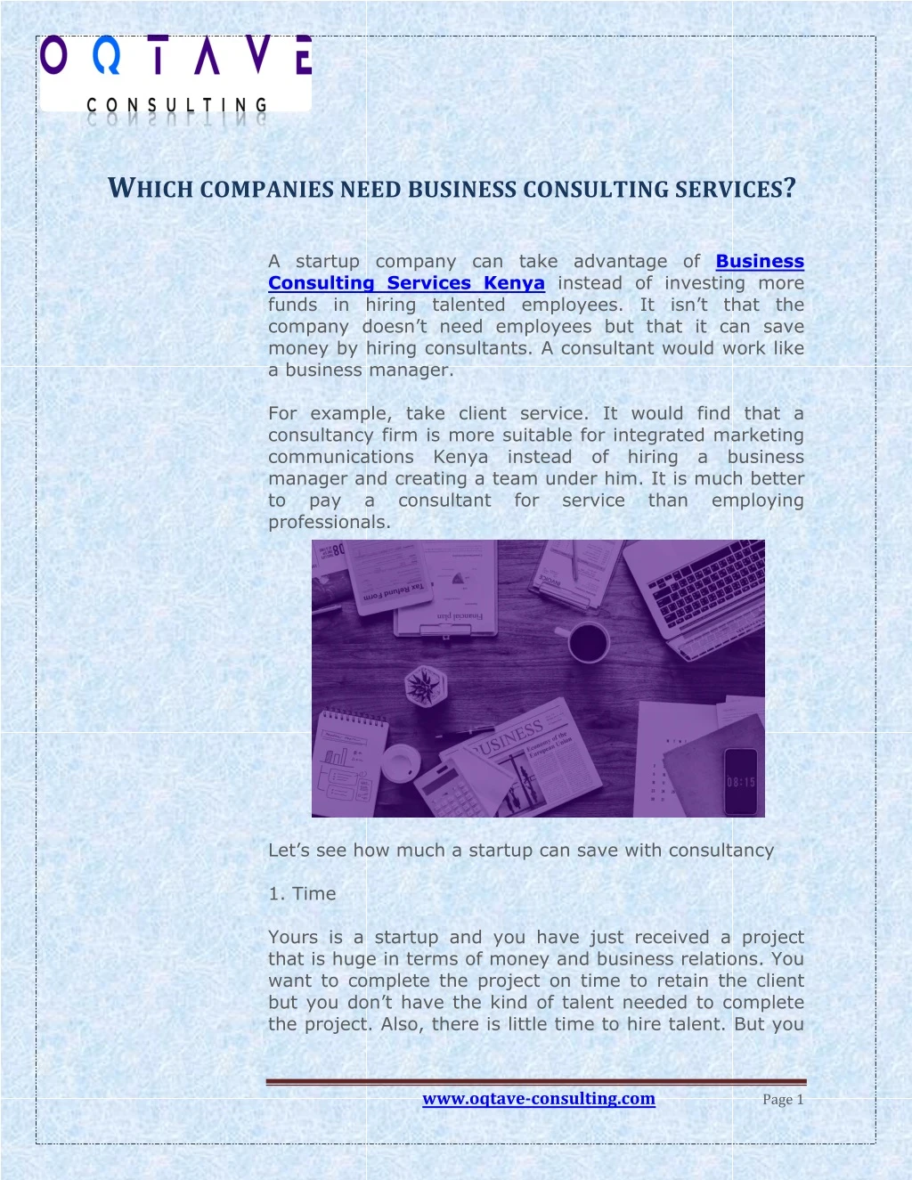 w hich companies need business consulting services