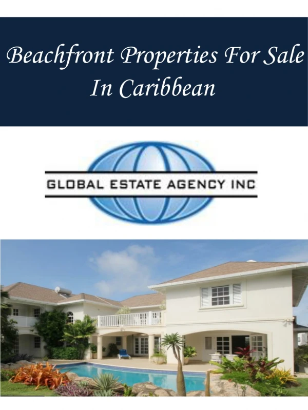Beachfront Properties For Sale In Caribbean