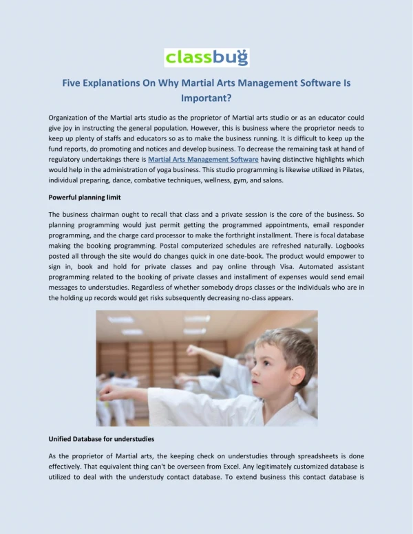 Five Explanations on Why Martial Arts Management Software is Important?