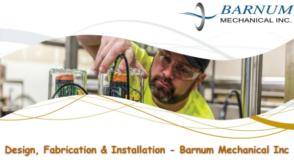 Build Sanitary Process Systems for Food and Beverages - Barnum Mechanical