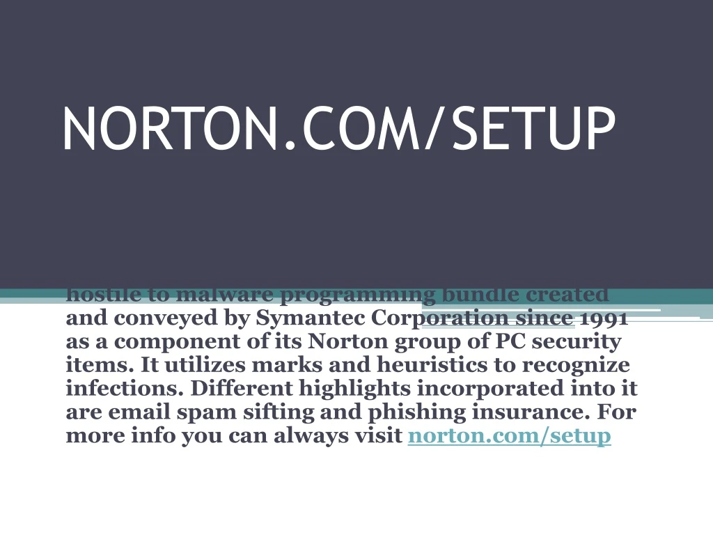 norton com setup