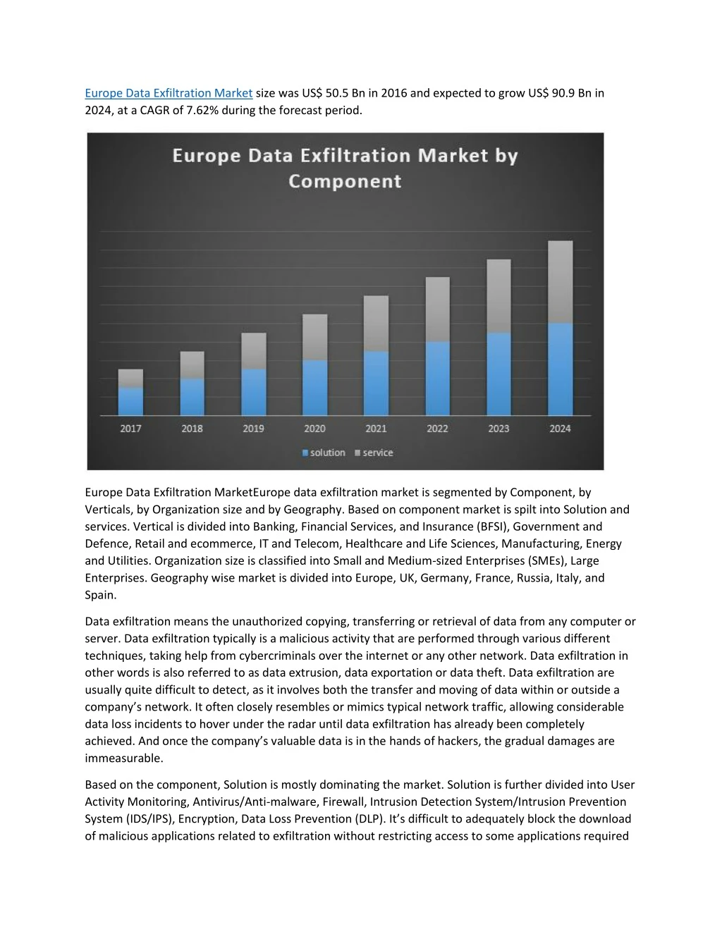 europe data exfiltration market size