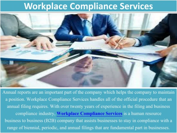 Workplace Compliance Services