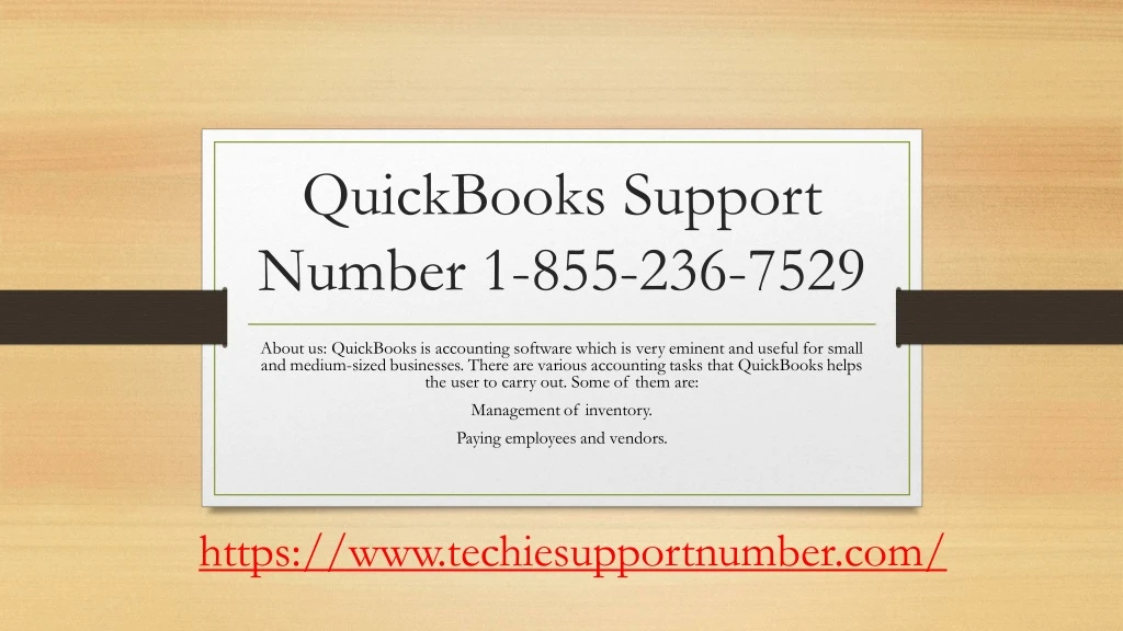 quickbooks support number 1 855 236 7529