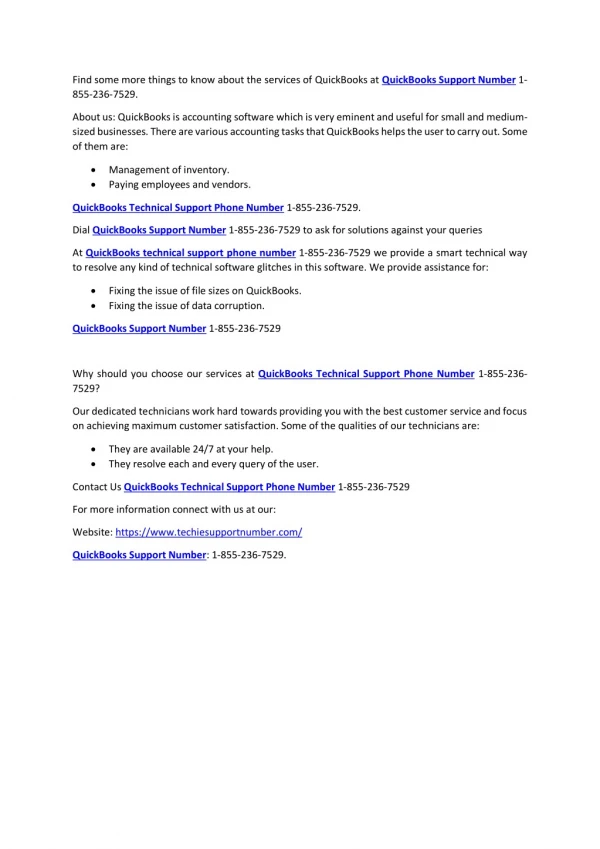 find some more things to know about the services