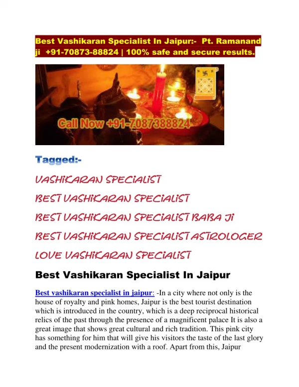 vashikaran specialist in jaipur