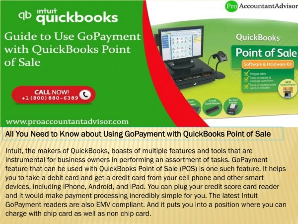 Payments on the Go with QuickBooks Point of Sale