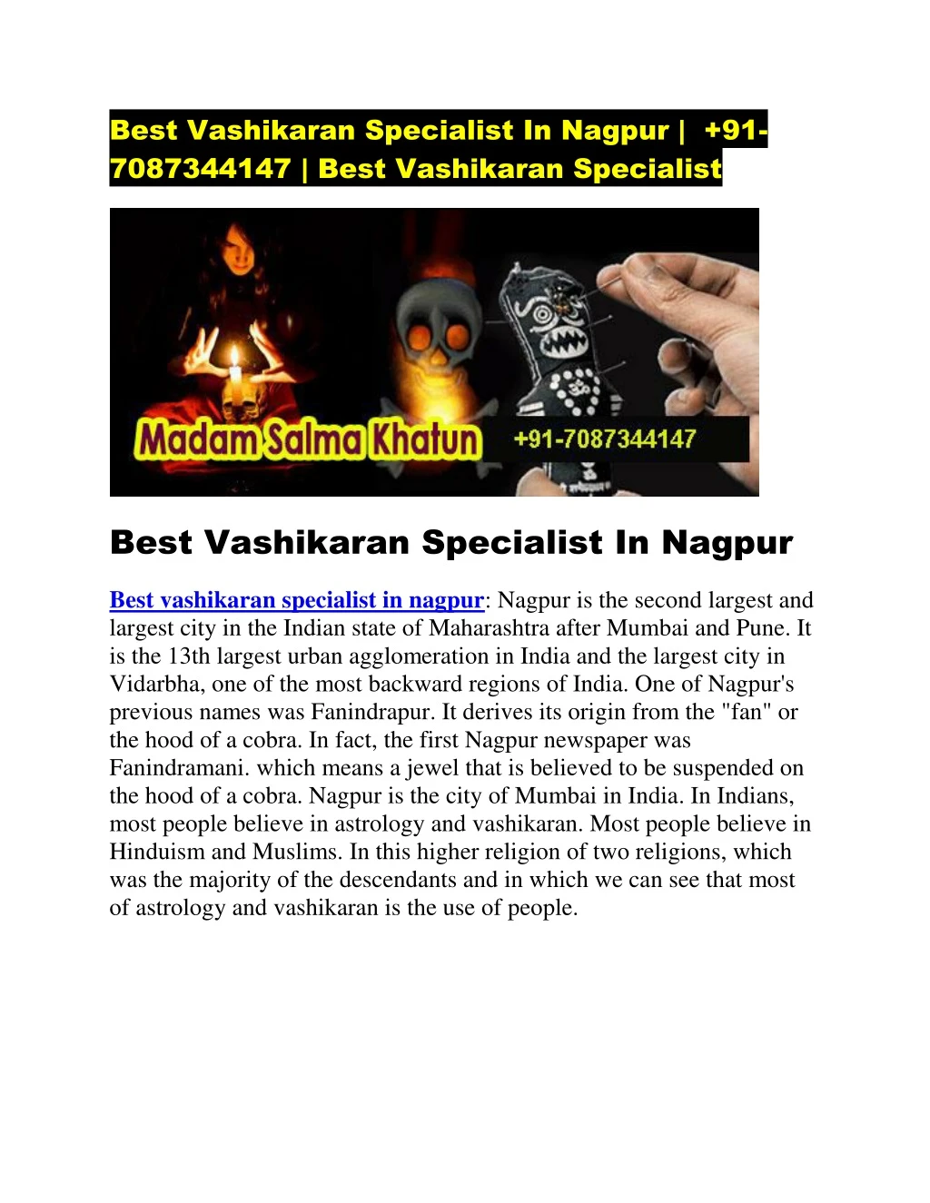 best vashikaran specialist in nagpur