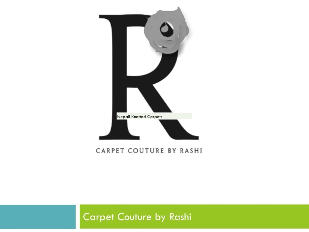 carpet couture by rashi