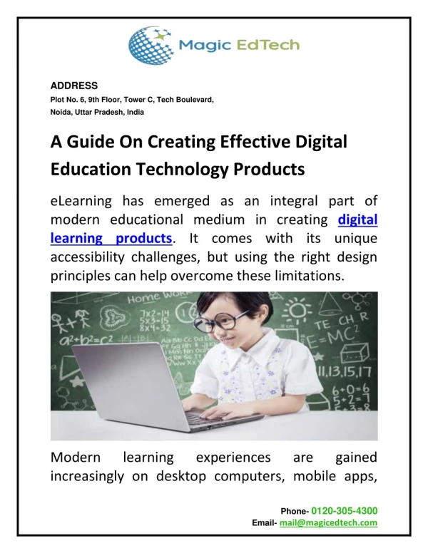 A Guide On Creating Effective Digital Education Technology Products