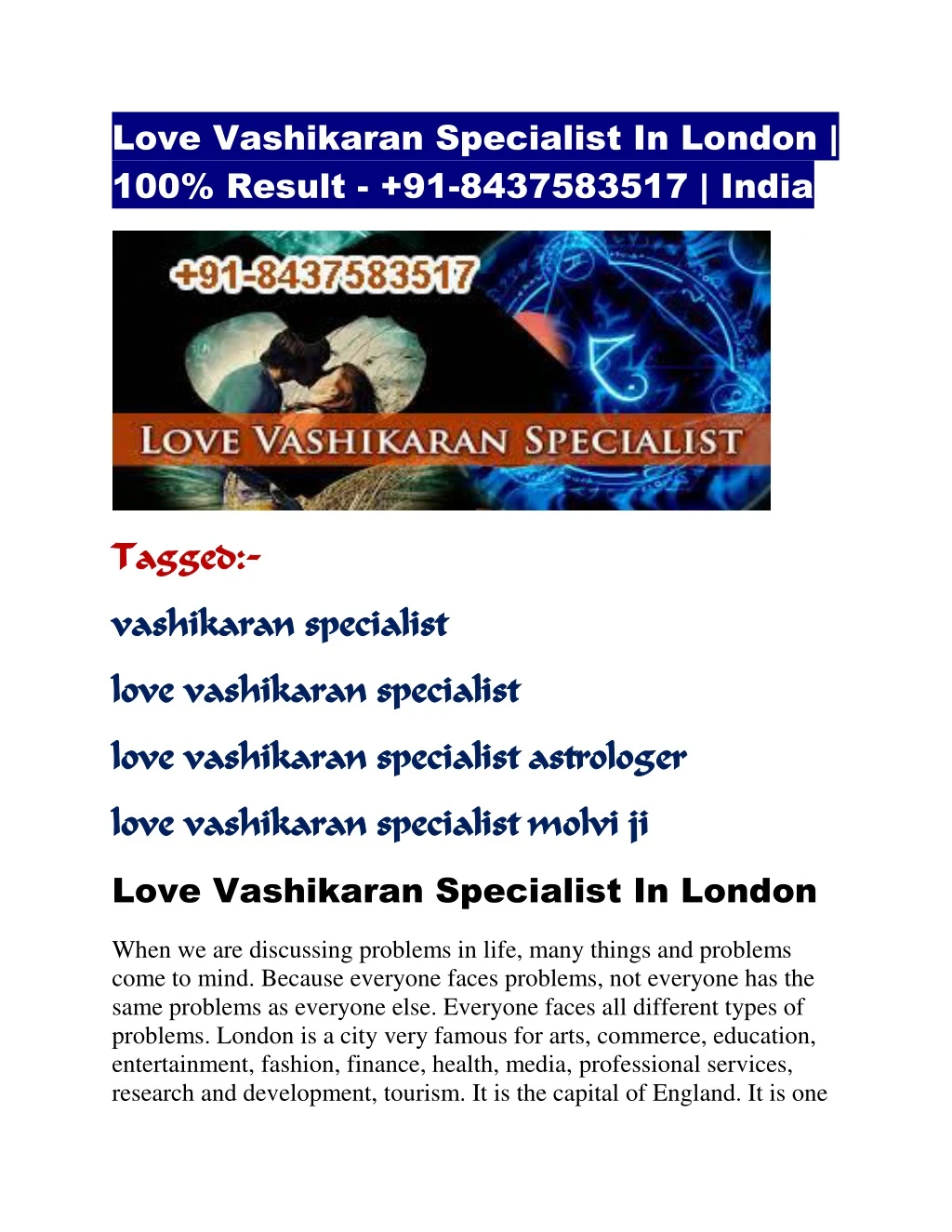 love vashikaran specialist in london 100 result