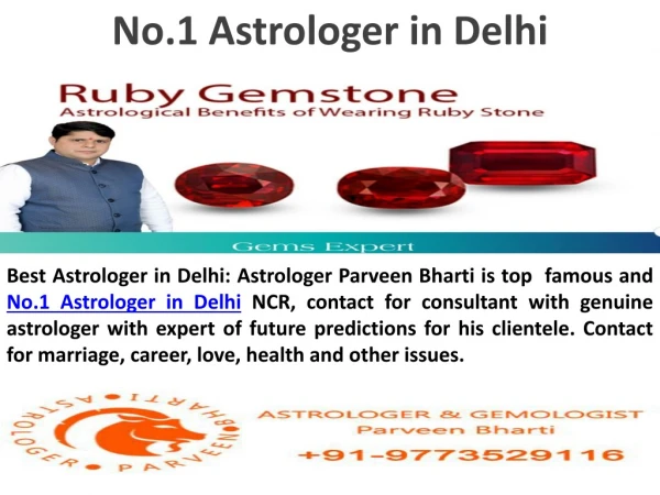 No.1 Astrologer in Delhi
