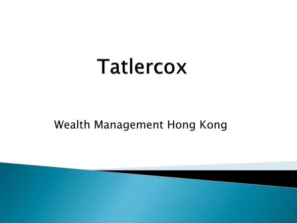 Wealth Management japan | Tatlercox