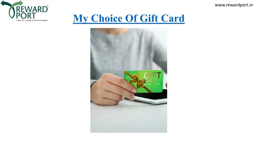 my choice of gift card