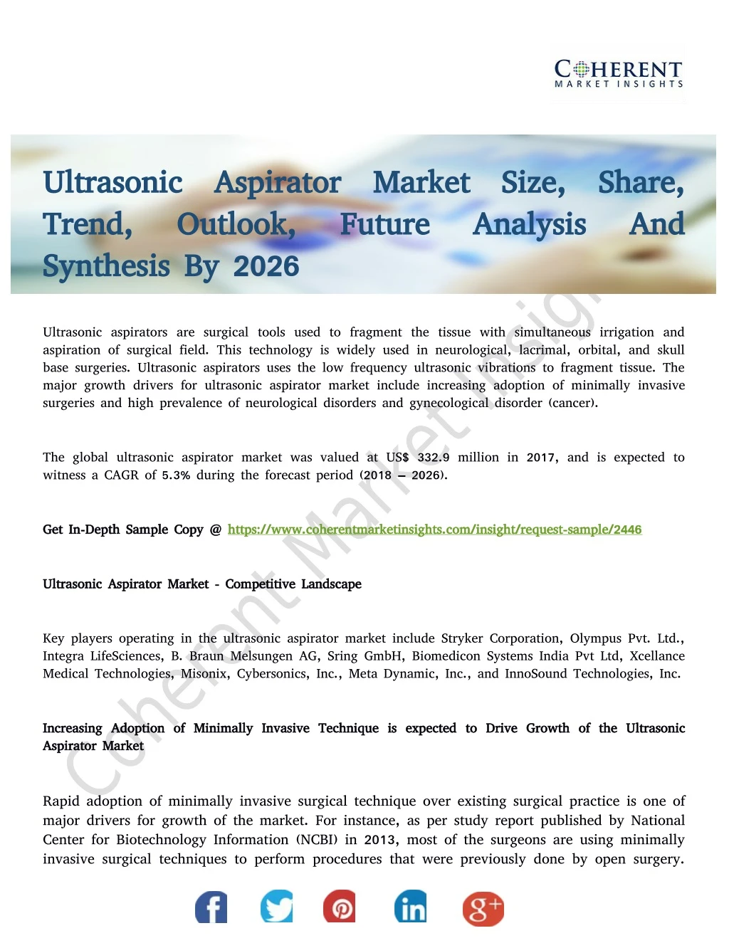ultrasonic aspirator ultrasonic aspirator market