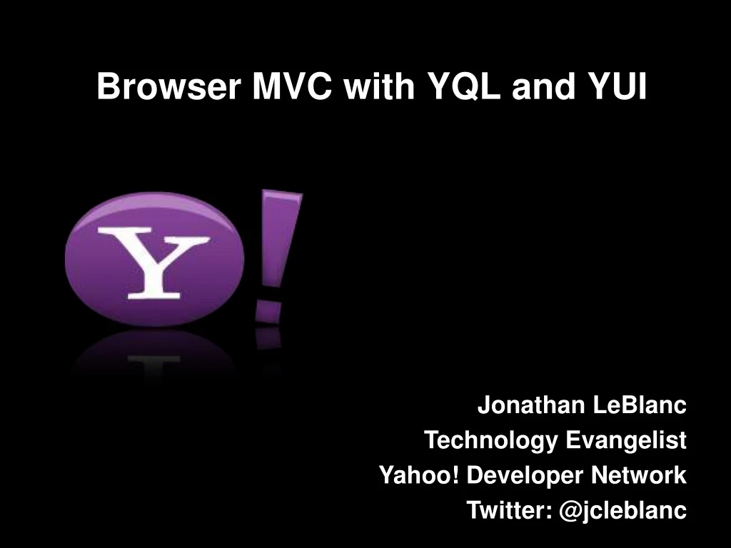 browser mvc with yql and yui