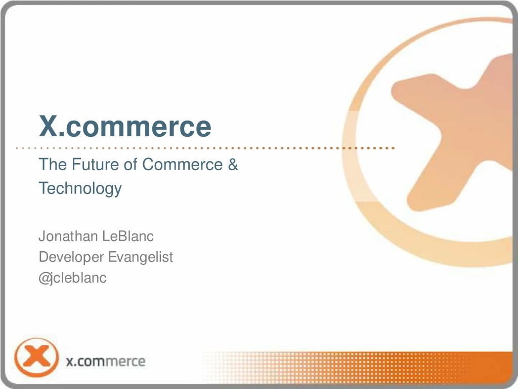 x commerce