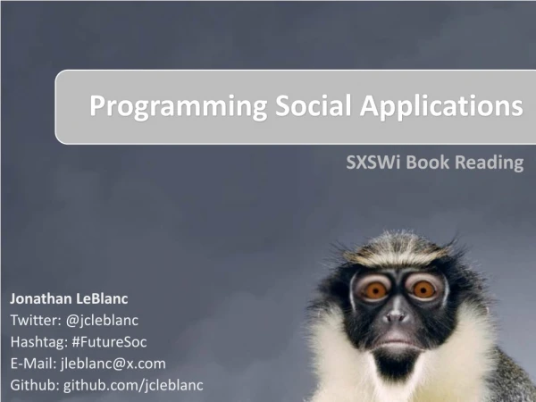 SXSWi 2012: Programming Social Applications