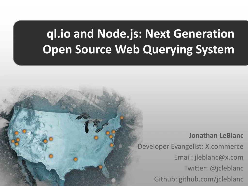 ql io and node js next generation open source