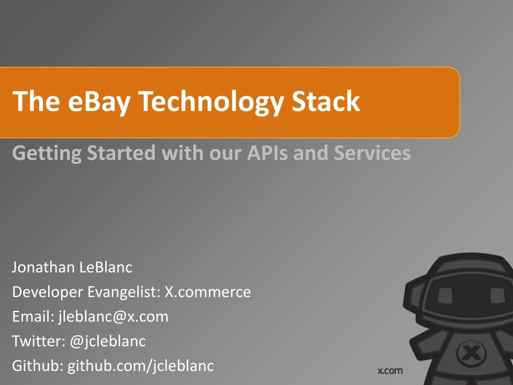 the ebay technology stack