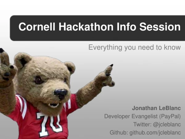Cornell University Hackathon