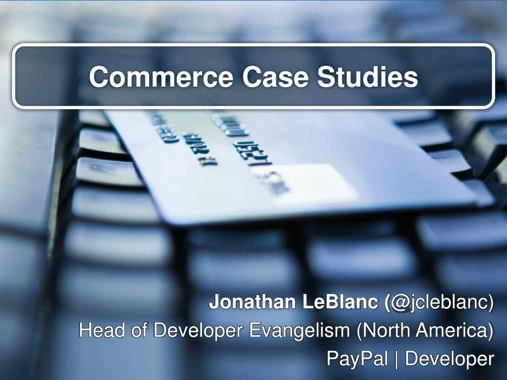 commerce case studies