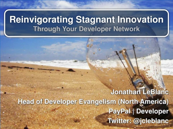 Reinvigorating Stagnant Innovation Through Your Developer Network