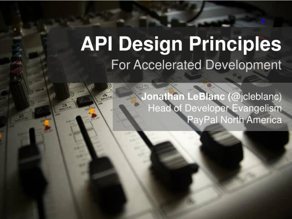 API design principles for accelerated development