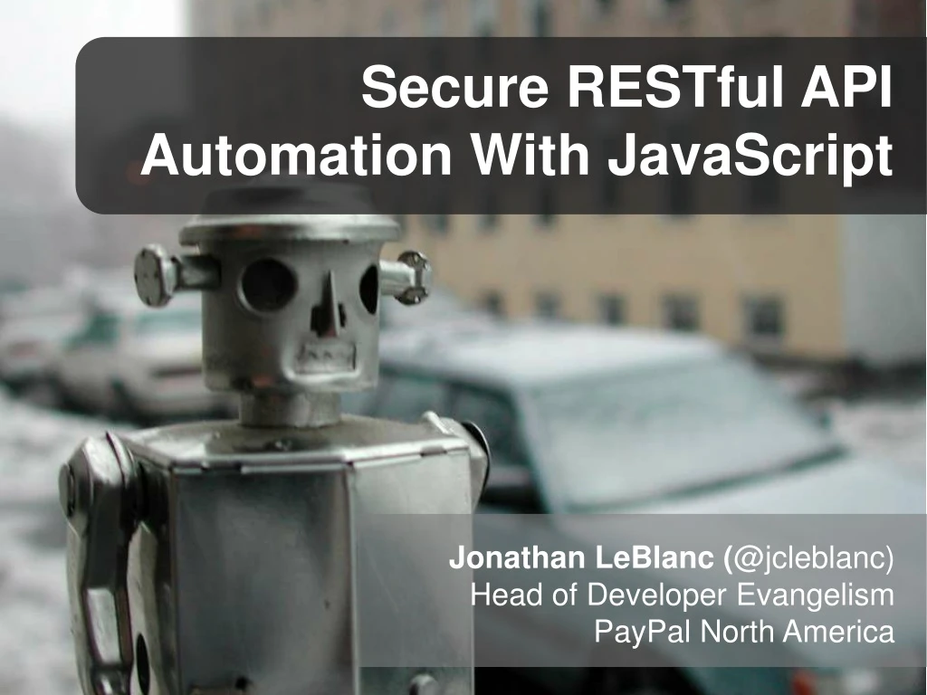 secure restful api automation with javascript