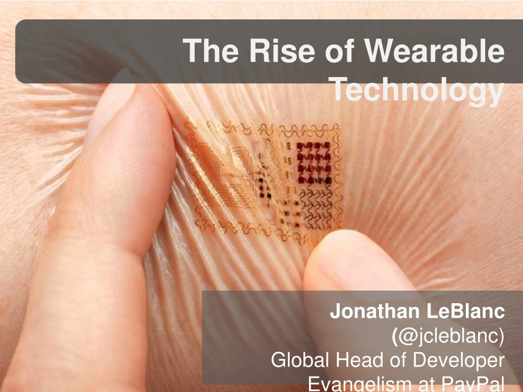 the rise of wearable technology