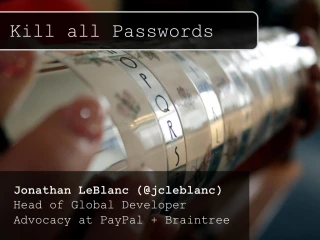 Kill All Passwords - slide 1