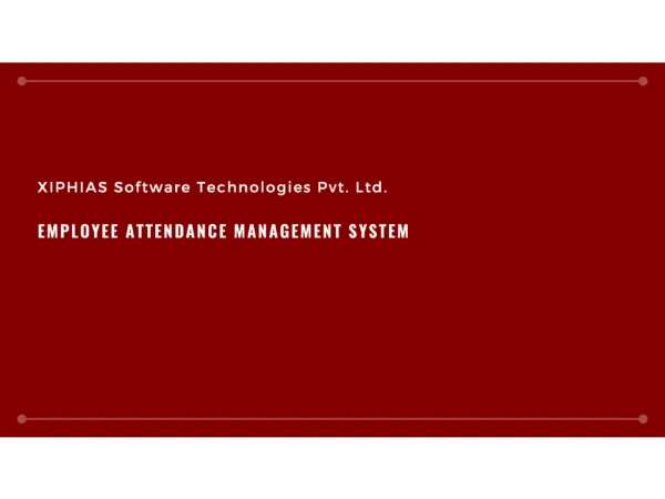 Employee attendance management system