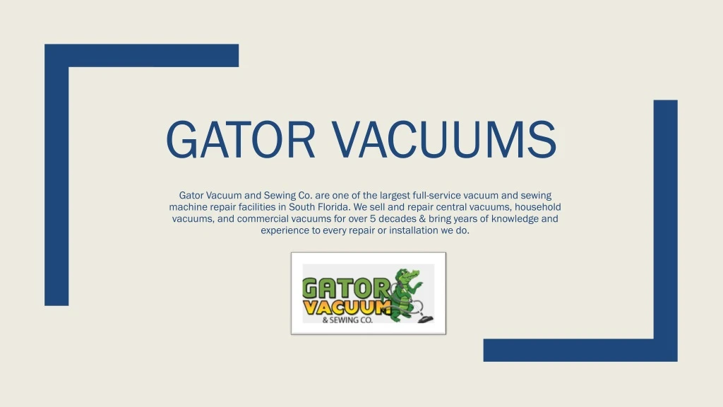 gator vacuums