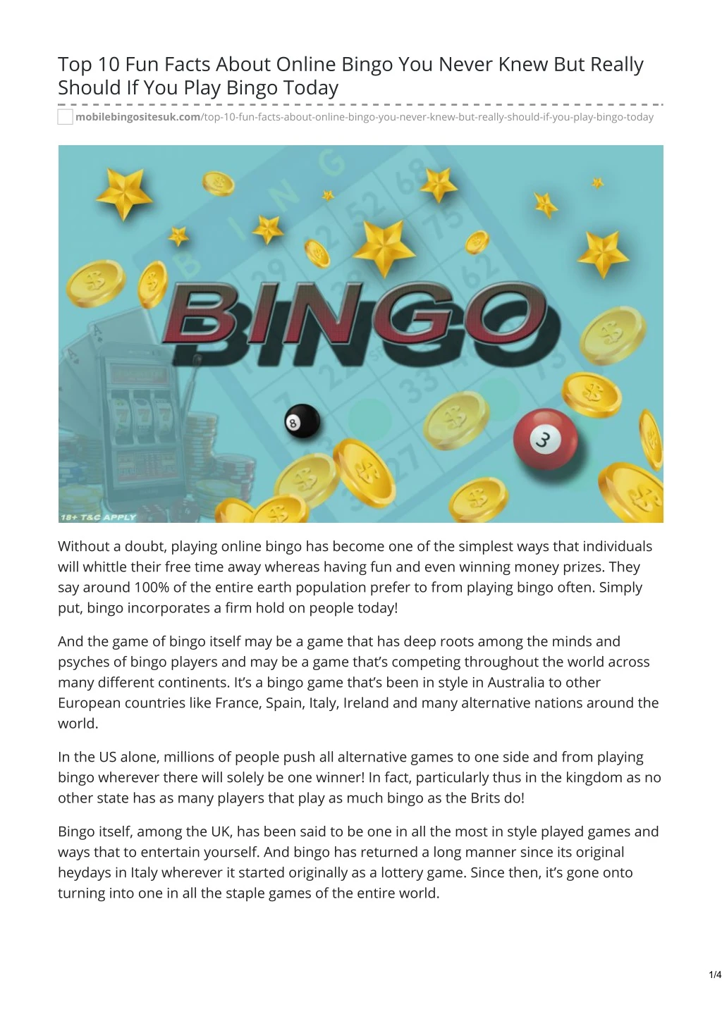 top 10 fun facts about online bingo you never