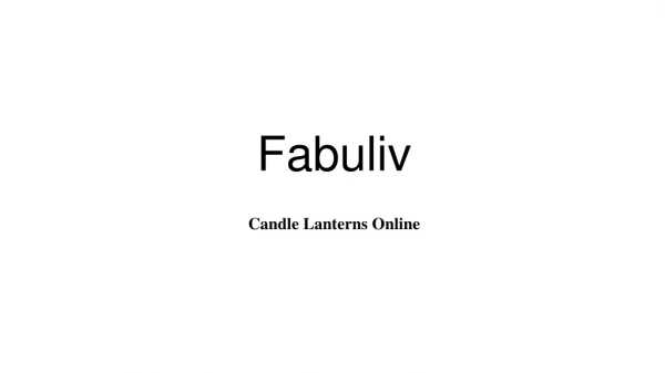 candle lanterns online