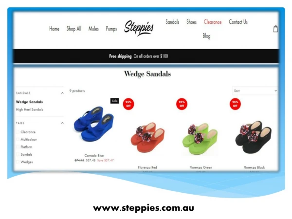 Steppies Onine Shoes Shopping in Australia