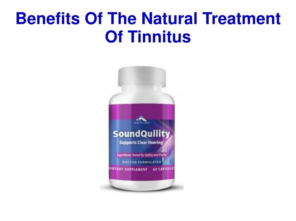 benefits of the natural treatment of tinnitus