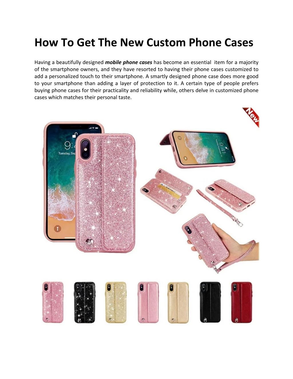 how to get the new custom phone cases