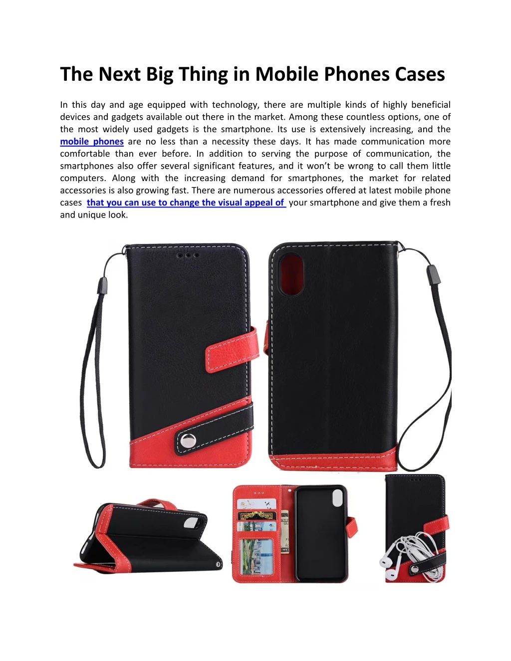 the next big thing in mobile phones cases
