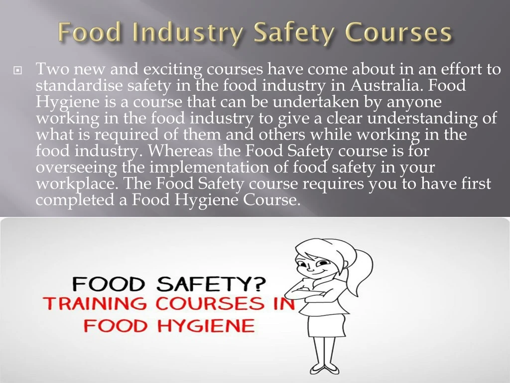 food industry safety courses