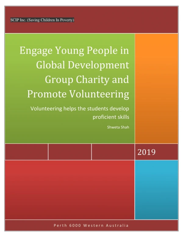 Engage Young People in Global Development Group Charity and Promote Volunteering