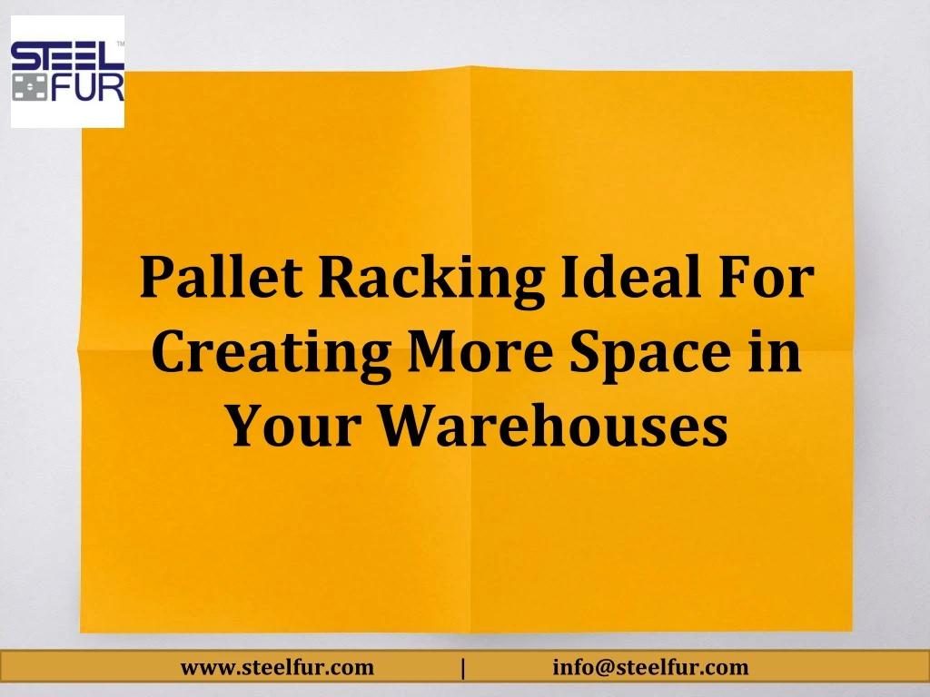 pallet racking ideal for creating more space