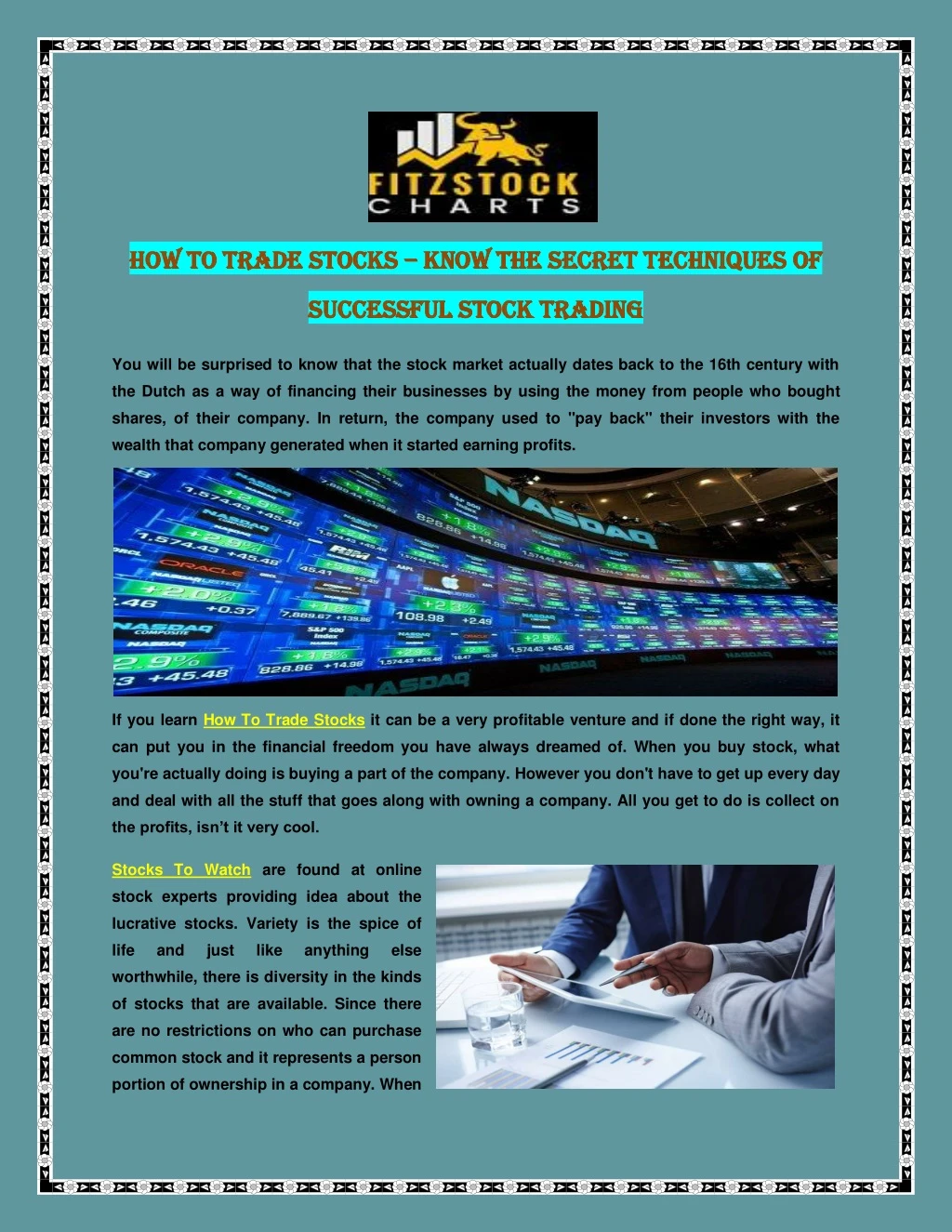 how to trade stocks how to trade stocks know