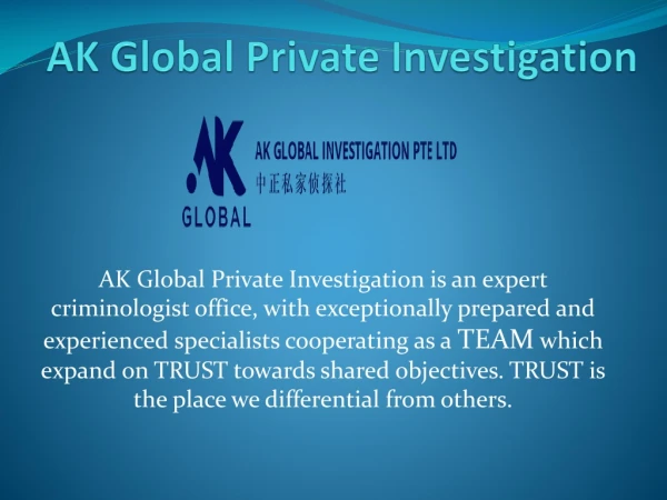 Private Investigation Singapore